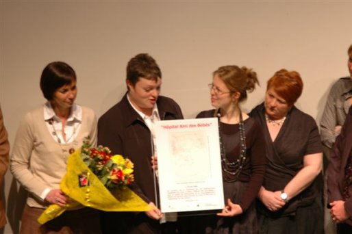Remise du label Hôpital Ami des Bébés 30.04.08